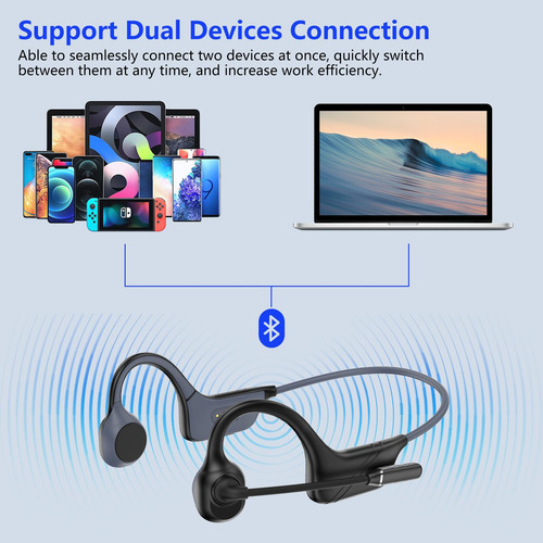 Auriculares De Conducción Ósea Earteana Bluetooth Con Micróf