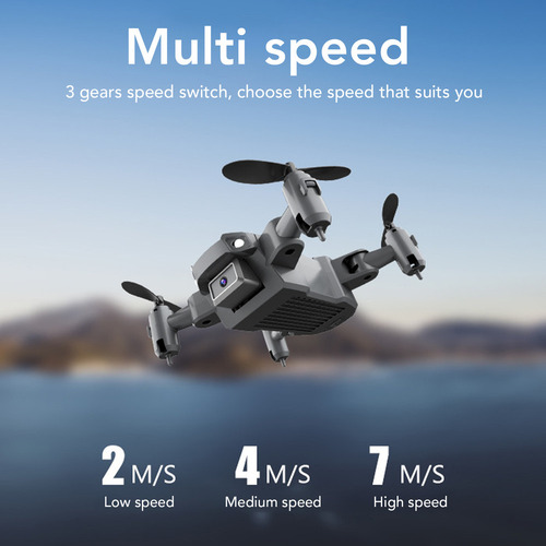 Mini Dron Negro Ky905 Con Cámara De 4k Plegable Altitude