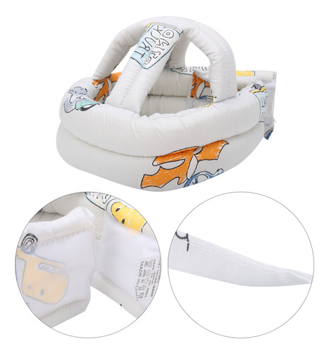Gorro Protector De Tela Para Bebé Cómodo Niño Anticolisión A