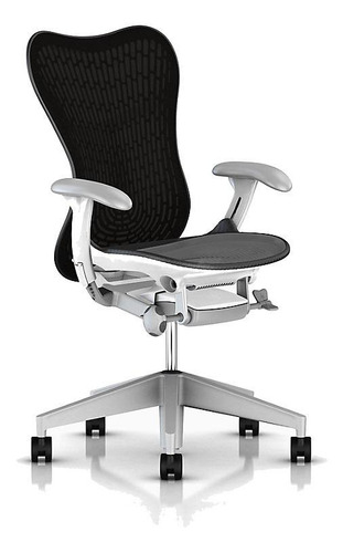 Cadeira de escritório Herman Miller Mirra 2 ergonômica graphite e fog