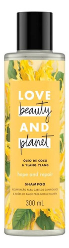 Kit 2 Shampoo Com Óleo De Coco Ylang Reparação Intensa 300ml