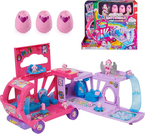 Colleggtibles, Transforming Rainbowcation Camper Toy Ca...