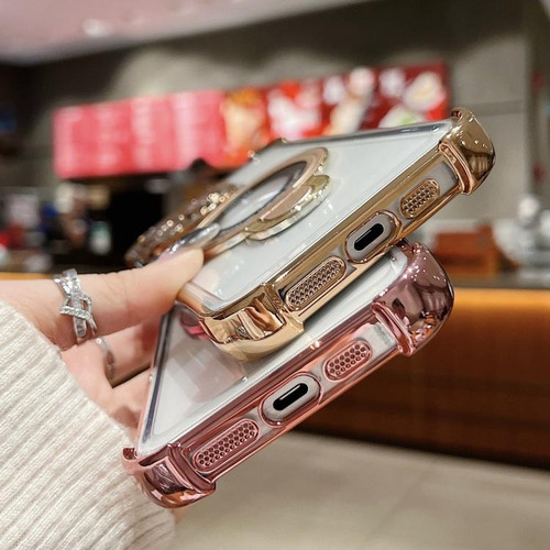 Capa Antichoque Com Suporte Para iPhone 16/15/14/13 Pro Max