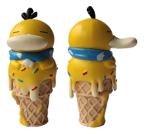 Figura Pokemon Psyduck Helado Kawaii 14 Cm Con Caja