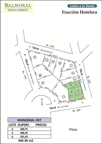 Imagen 4 de 4 de Lote En Venta - Zona: Mar De Ostende / Ref: 1497