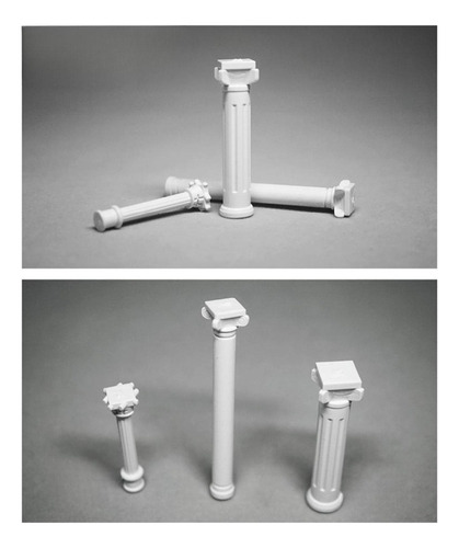 . 6x Mini Columnas Romanas Modelo Estatuas Griegas 3,5 Cm