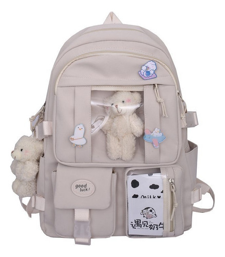 Backpack Aesthetics Teenager Hanging Bear Academy For Mujer