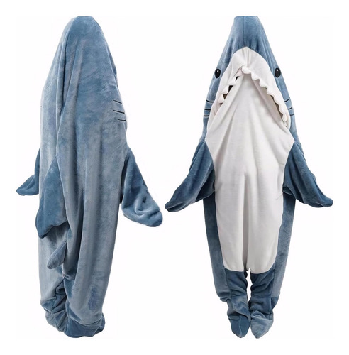 Manta Con Forma De Tiburón, De Franela, Tamaño M, Para 140-1