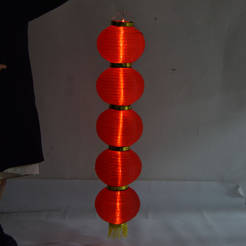 Linterna Solar De Tela, 10 Pulgadas, 5 Cuerdas, Led, Imperme
