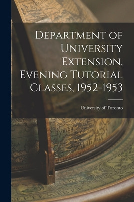 Libro Department Of University Extension, Evening Tutoria...