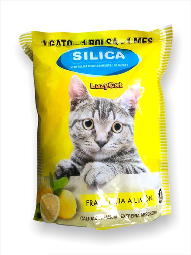 Piedras Sanitarias Silica Litera Gatos 3.8lt Lazy Cat X1 Mes