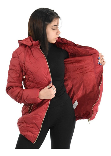 Imagen 2 de 3 de Campera Inflable Mujer Importada Impermeable Gloria 423
