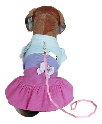 Roupa Roupinha Vestido Pet 3 Cores Lindo Cachorro Dudog