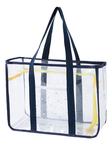 2 Bolso De Mano Transparente, Bolso De Hombro Azul Oscuro