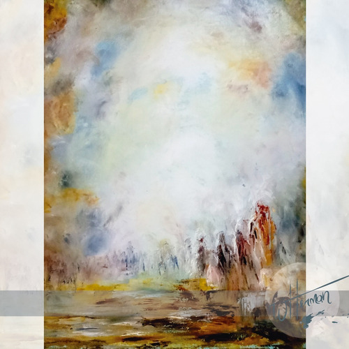 Imagem 1 de 3 de Pintura A Óleo Releitura Cena Veneziana W. Turner 50 X 70cm