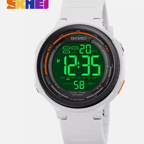 Reloj Pulsera Skmei 1841 Digital 3 Colores Blanco Gris Negro