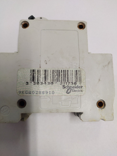 Llave Térmica Schneider 60a Unipolar Curva C X 100 Unidades