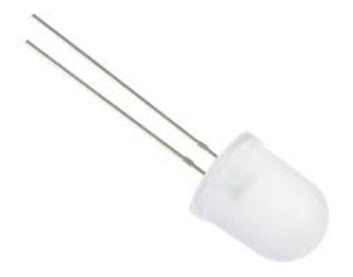 Led 10mm Blanco Alto Brillo Difuso 5.000 Mcd 30º Pack 10pcs