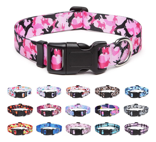 Collar De Perro Ajustable Suredoo Con Patrones, Collar De Ma
