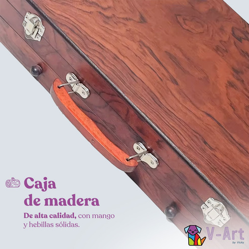 Set Arte Infantil Dibujo Maletin Madera Valija Pintura X 130