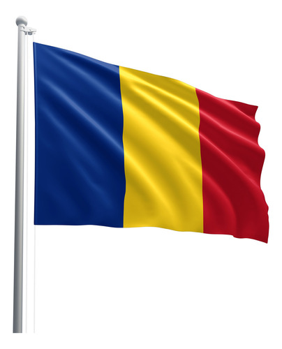 Bandeira De Romênia Em Tecido Oxford 100% Poliéster