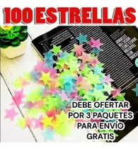 Comprar Estrellas Fluorescentes Brillan Pared Decorativa 100 Und