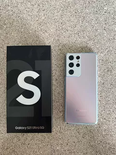 Samsung Galaxy S21 Ultra 256 Gb Silver Dual Sim.