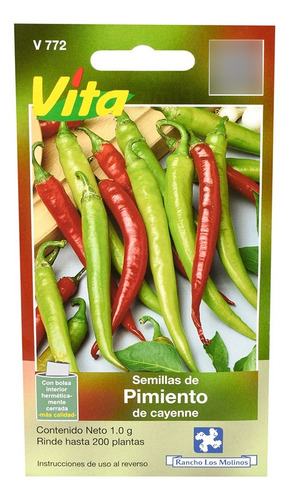 Semillas De Pimiento De Cayenne 1 Gr
