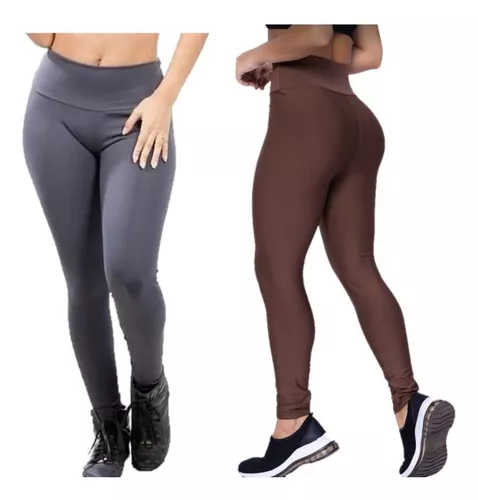 Kit Com 2 Legg Flanelada- Legging Peluciada Quentinha