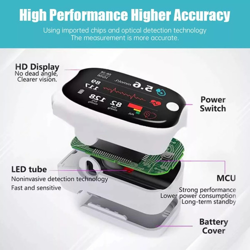 // Medidor De Açúcar No Sangue Não Invasivo Com Display Led