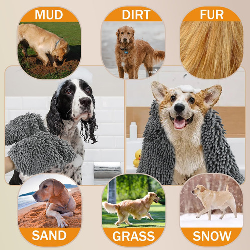 Toallas De Perros De Microfibra De Puomue Para Perros De De