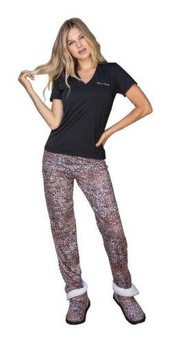 Imagen 4 de 5 de Pijama Medio Tiempo Invierno - Verano Mujer Talles Grandes
