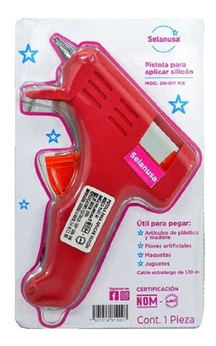 Pistola P/ Silicón Chica Colores 110v 60hz 10w Selanusa