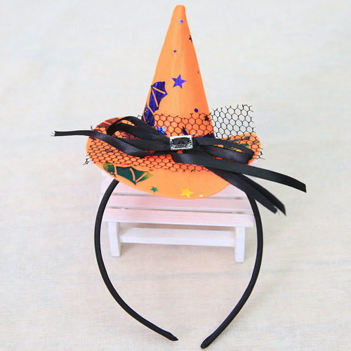 M Diadema Encaje Diadema Sombrero Puntiagudo Bruja