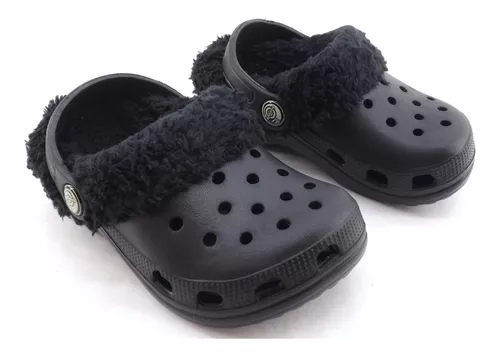 Zuecos Abrigo Piel Cabure Tipo Crocs 27 Al 34