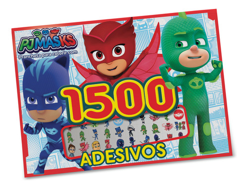 Pj Mask - Prancheta Para Colorir Com 1500 Adesivos: Não Aplica, De On Line Editora. Possui, Vol. Na. Editorial On Line Editora, Capa Mole, Edição 1 Em Português, 2021