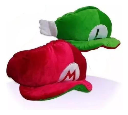 Gorro Sombrero Reversible 2 En 1 Super Mario Bros Luigi 