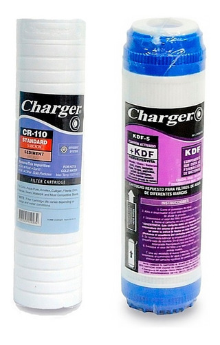 Twin Pack Charger Juego 2 Cartuchos 10'' Celulosa Carbon Tc.