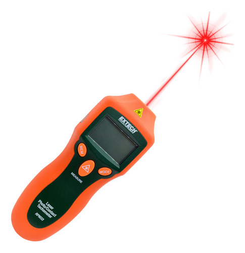 tacómetro Láser Y Contacto Hasta 19,999 Rpm velocimetro Extech Rpm33 medir velocidad y longitud