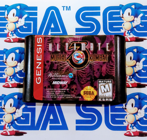 Cartucho De Sega Ultimate Mortal Kombat 3 (Usado)