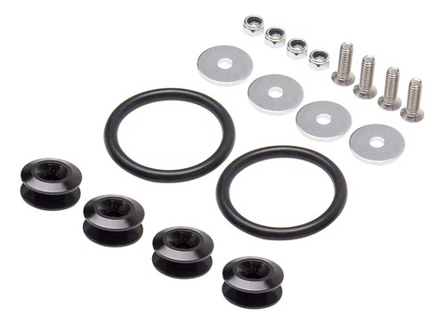 Ganchos Sujeta Puntas Paragolpes Tuning Color Negro