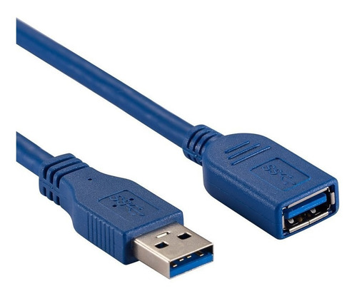 Cable Extension Usb 1.8m Xtech Azul 28 Awg 5gb/s Xtc-353