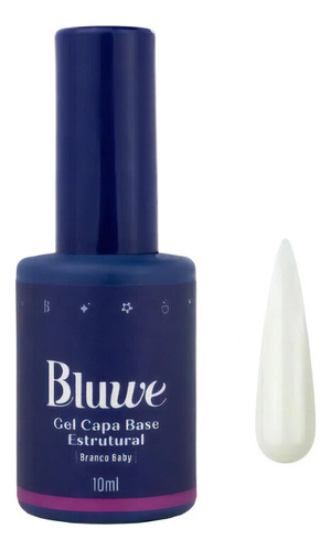 Gel Capa Base Estrutural 10ml Bluwe Cor Branco Baby