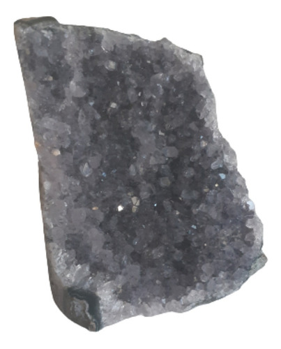 Piedra Geoda De Cuarzo Ahumado Con Base Lisa