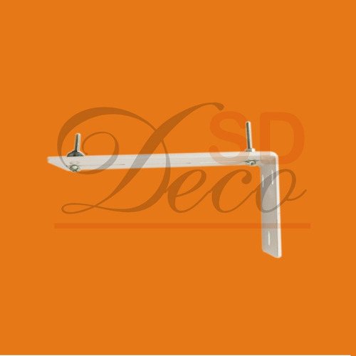 Soporte Escuadra Mensula P/ Riel De Cortinas 12,5 Cm Sd Deco
