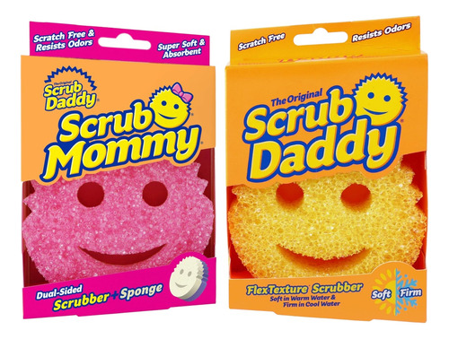 Scrub Daddy + Scrub Mommy Pareja 2 En 1 Kit 