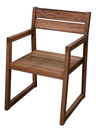Sillon Trento 1 Cuerpo De Madera Eucalipto Premium Exterior +