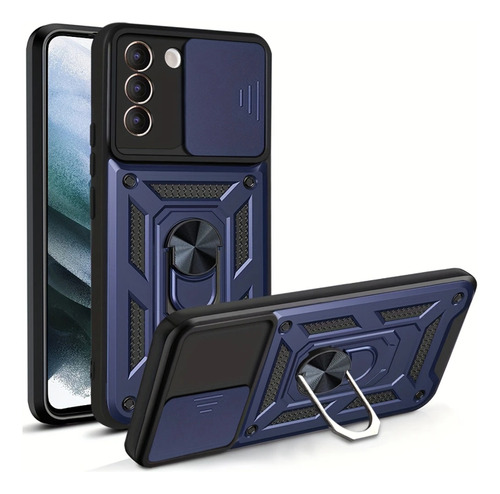 Funda Reforzada Para Samsung S23 Fe S711 Cubre Camaras Azul Armor