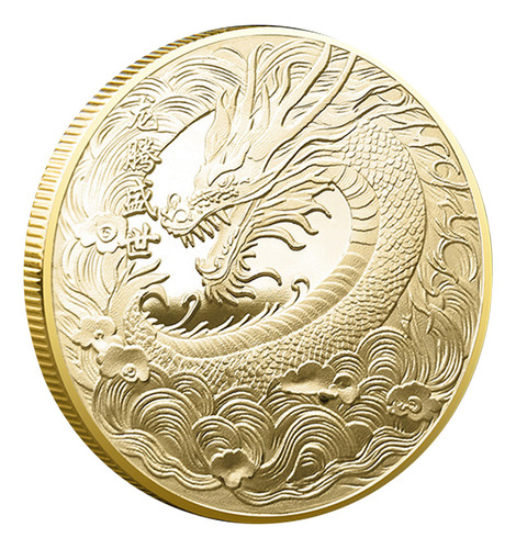 Moneda Q Dragon, Moneda China De Dragón De La Suerte, Commem