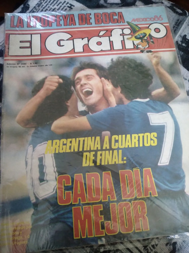 Lote 3 Revistas El Grafico Mundial 86 Maradona (Usado)